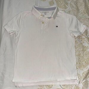 Tommy Hilfiger - White Polo - Short sleeve- Youth M 8-10